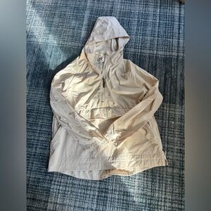 Liv 1X Light Beige Hooded Anorak Pullover